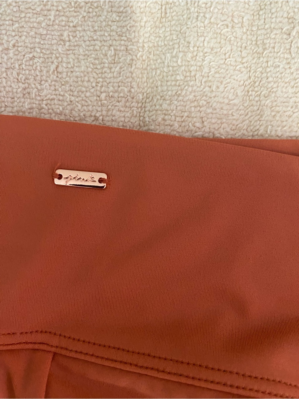 PINK Victoria's Secret Orange High-Rise Swim Bottoms - Picture 5 of 5